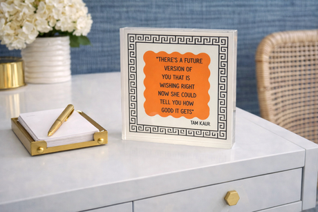 Acrylic Desk Weight Decor, Future Version