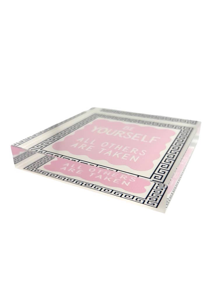 Maven Home Be Yourself acrylic desk weight, view 3
