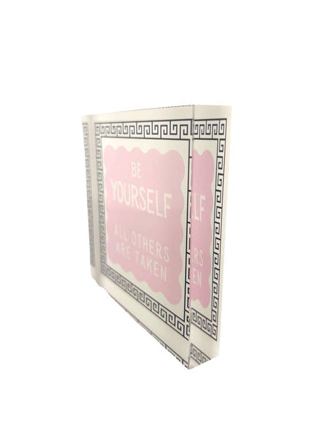 Maven Home Be Yourself acrylic desk weight, view 4