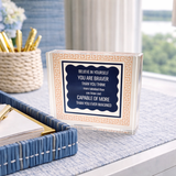 Acrylic Desk Weight Decor, Believe