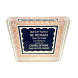 Maven Home Believe acrylic desk weight, view 3