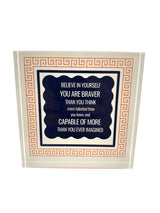 Maven Home Believe acrylic desk weight, view 5