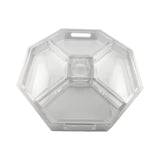 6-Piece Acrylic Entertaining Tray, Clear and White — Maven Home