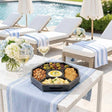 Maven Home Clear and Black acrylic entertaining tray