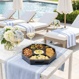 Maven Home Clear and Black acrylic entertaining tray