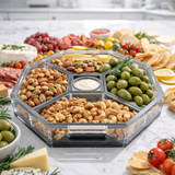 Maven Home Clear and Black acrylic entertaining tray detail