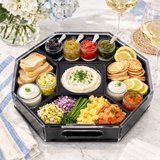 Maven Home 6-Piece Acrylic Entertaining Tray, Clear and Black - view 11