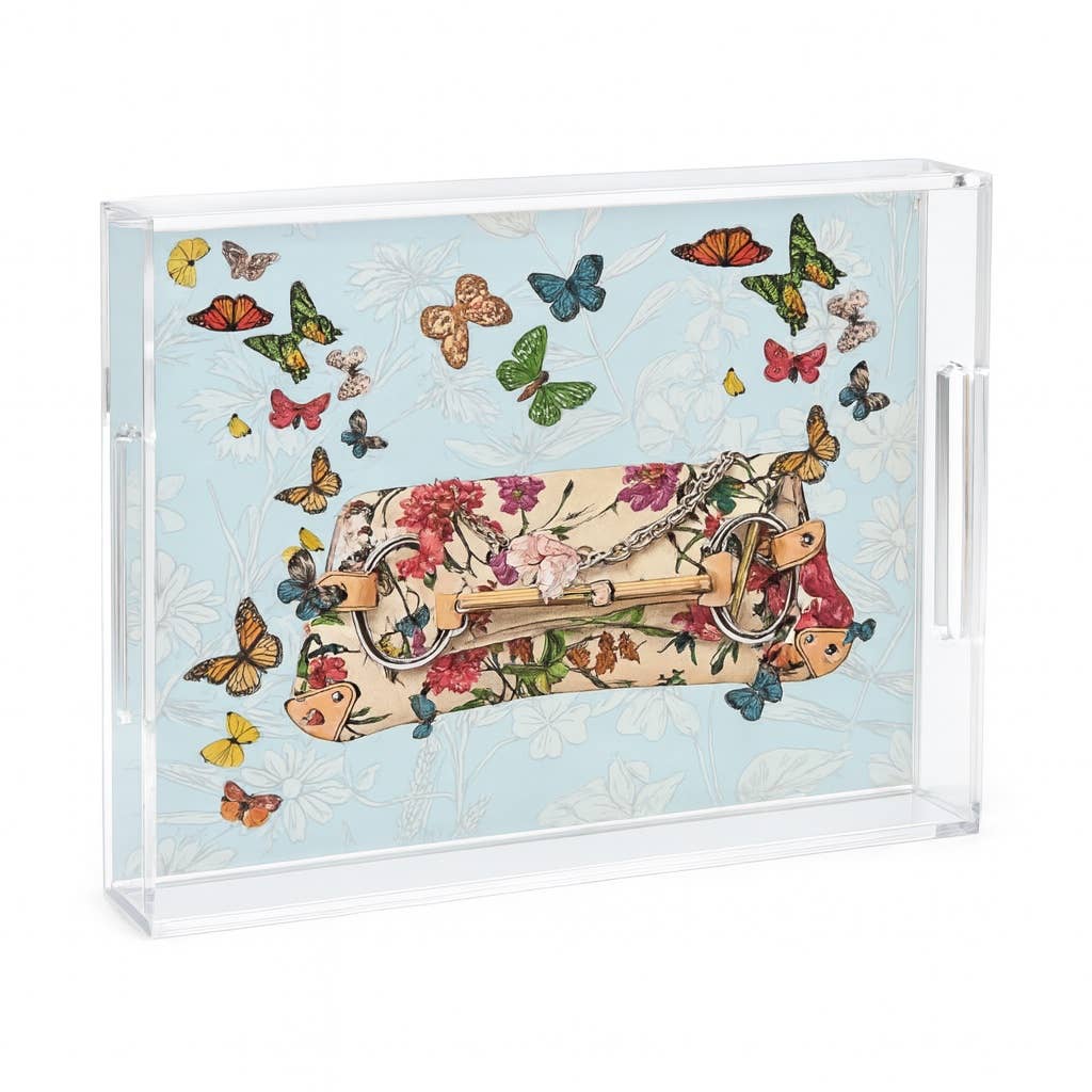 Acrylic Display Art Tray, Clutch Bag