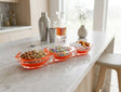 Modern Acrylic Grazing Bowl, Mandarin