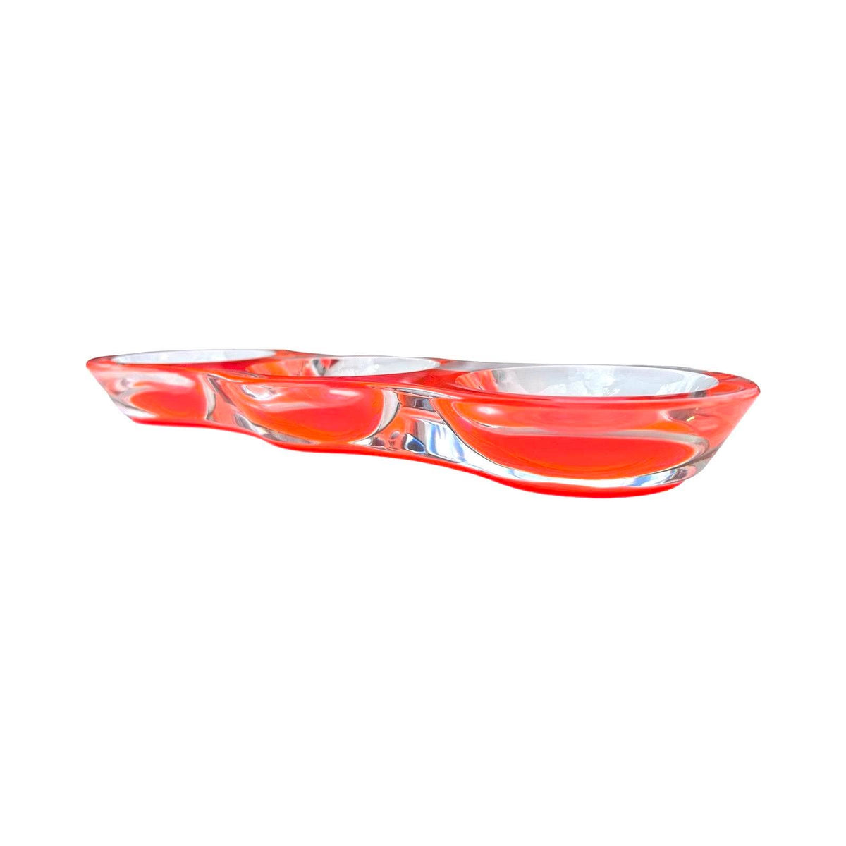 Modern Acrylic Grazing Bowl, Mandarin - alternate view