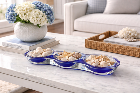 Modern Acrylic Grazing Bowl, Indigo — Maven Home
