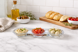 Modern Acrylic Grazing Bowl, White Accent