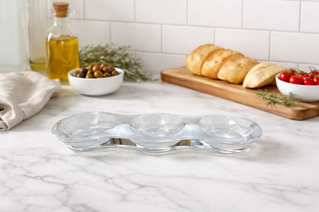 Modern Acrylic Grazing Bowl, White Accent - view 04