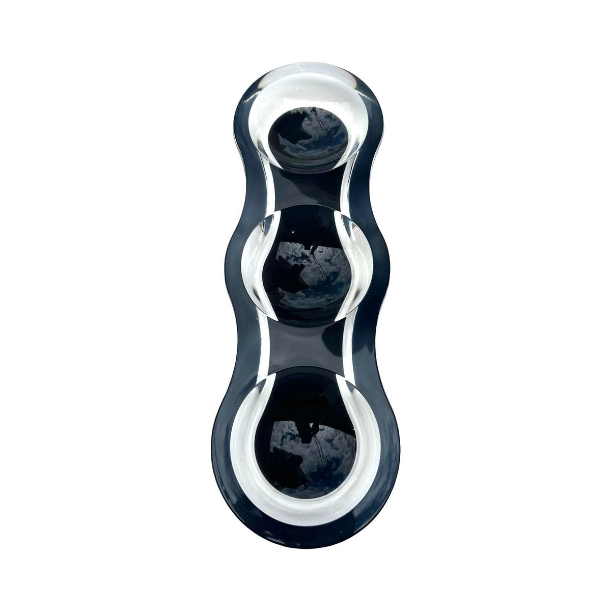 Modern Acrylic Grazing Bowl, Slate Accent - view 08