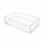 Maven Home scalloped acrylic guest towel napkin holder alternate view