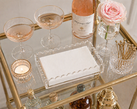 Maven Home Scalloped Acrylic Guest Towel Napkin Holder - view 03