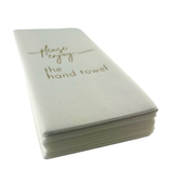 Linen-Feel Guest Towel Napkins, Please Enjoy the Hand Towel - alternate view