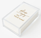 Linen-Feel Guest Towel Napkins, Please Enjoy the Hand Towel, alternate photo