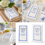 Linen-Feel Guest Towel Napkins, Mahjong Game in Progress, Hurry Back, alternate photo
