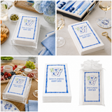 Linen-Feel Guest Towel Napkins, Mahjong Game in Progress, Hurry Back, alternate photo