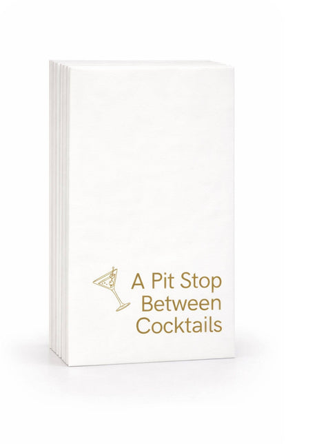 Linen-Feel Guest Towel Napkins, A Pit Stop Between Cocktails - alternate view