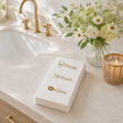 Linen-Feel Guest Towel Napkins, Flush, Wash, Gloss