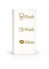 Linen-Feel Guest Towel Napkins, Flush, Wash, Gloss - alternate view