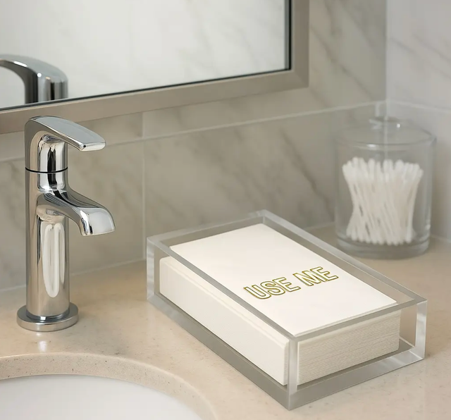 Linen-Feel Guest Towel Napkins, Use Me