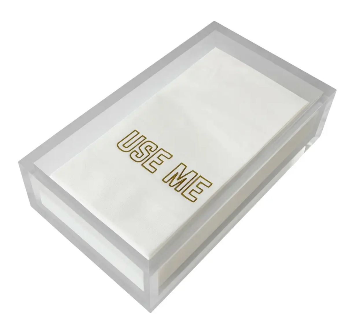 Linen-Feel Guest Towel Napkins, Use Me - alternate view