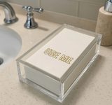 Linen-Feel Guest Towel Napkins, Use Me, alternate photo