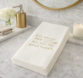 Linen-Feel Guest Towel Napkins, These Are Not the Good Towels