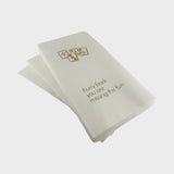 Linen-Feel Guest Towel Napkins, Hurry Back, You're Missing the Fun - Mahjong - alternate view