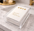 Linen-Feel Guest Towel Napkins, Hurry Back, You're Missing the Fun - Card Game