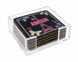 Love Acrylic Coasters, Amour Paris with Holder