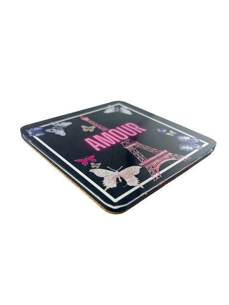 Love Acrylic Coasters, Amour Paris with Holder - view 06