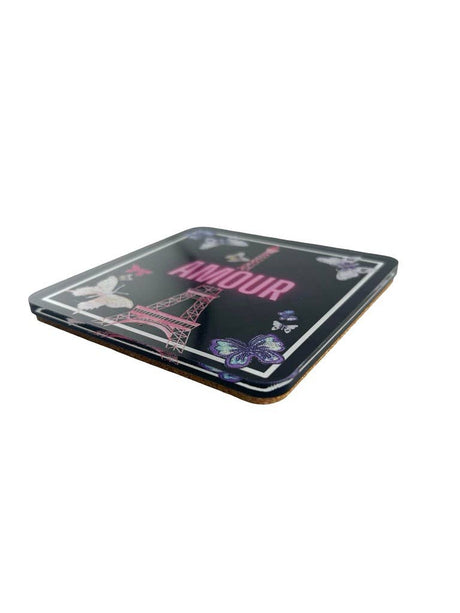 Love Acrylic Coasters, Amour Paris with Holder - view 07