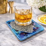 Love Acrylic Coasters, Blue Heart with Holder - view 03