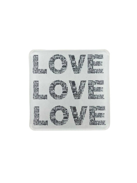 Love Acrylic Coasters, Triple Love with Holder - view 03