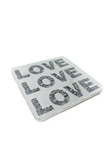 Love Acrylic Coasters, Triple Love with Holder - view 04