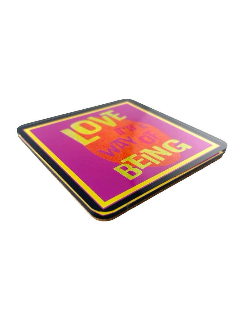 Love Acrylic Coasters, Love A Way of Being with Holder - view 05