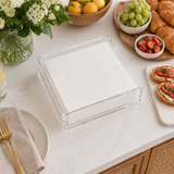 Clear Acrylic Lunch and Dinner Napkin Holder - view 03