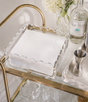 Maven Home scalloped acrylic lunch and dinner napkin holder