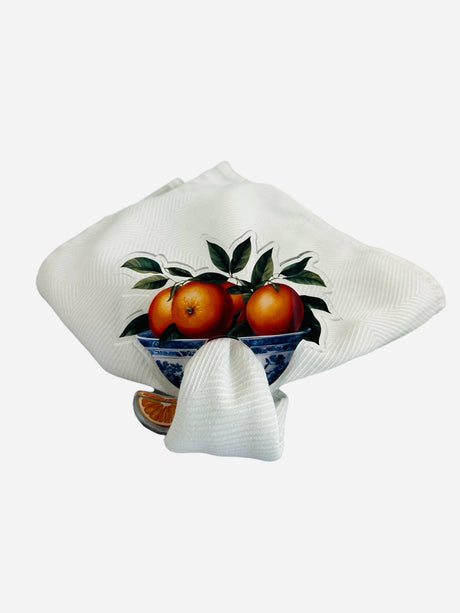 Mandarin acrylic napkin rings, set of 4