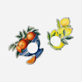 Lemon Tree acrylic napkin rings, set of 4