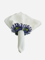 Artichoke acrylic napkin rings, set of 4