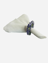 Artichoke acrylic napkin rings, set of 4