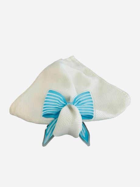 Blue Bow acrylic napkin rings, set of 4