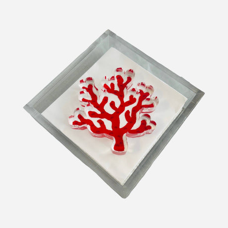 Maven Home Coral acrylic napkin weight alternate view