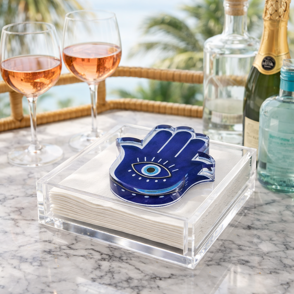 Maven Home Hamsa acrylic napkin weight
