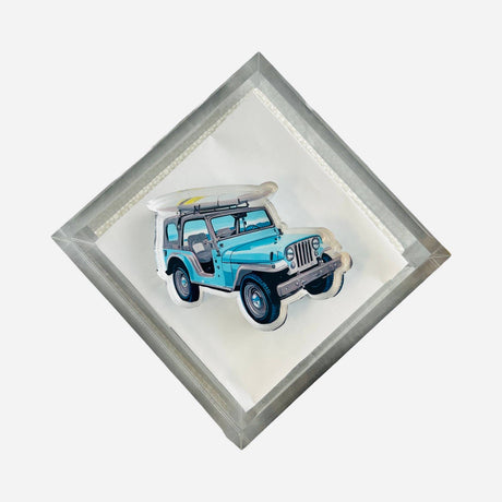 Maven Home Jeep acrylic napkin weight alternate view